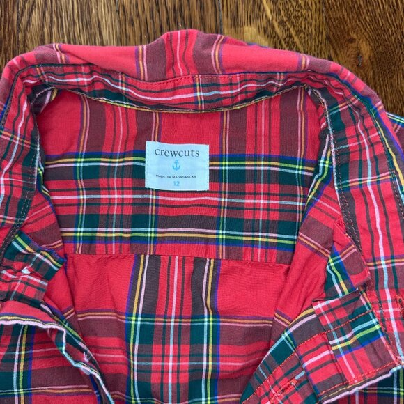 Boys J. Crew Crewcuts Size 12 Plaid Shirt - Picture 3 of 6